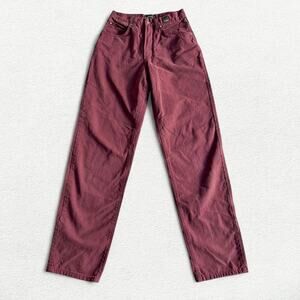 Vintage Versace Jeans Couture Burgundy Denim Pants - Unisex